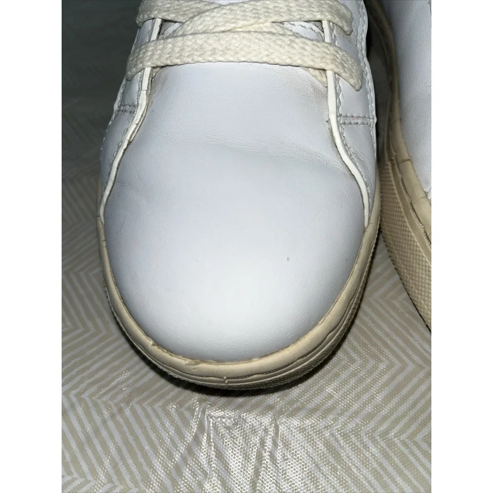 True Linkswear TL-01 Spikeless Mens Golf Shoes White Leather Sz 8.5 All‎ Weather